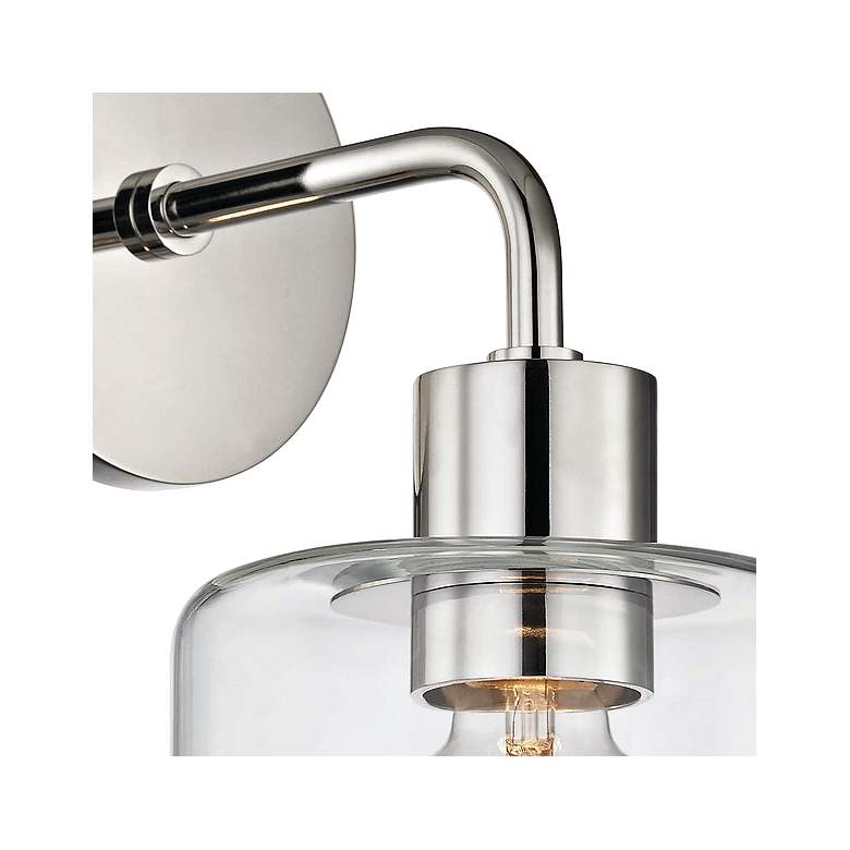 Image 2 Mitzi Neko 12 1/4" High Polished Nickel Wall Sconce more views