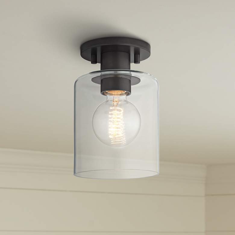 Image 1 Mitzi Neko 5 1/2" Wide Old Bronze Ceiling Light