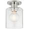Mitzi Neko 5 1/2" Wide Polished Nickel Ceiling Light