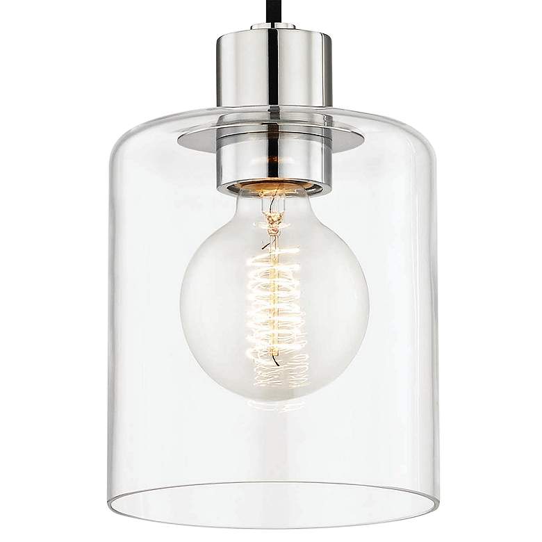 Image 2 Mitzi Neko 5 1/2" Wide Polished Nickel Mini Pendant more views