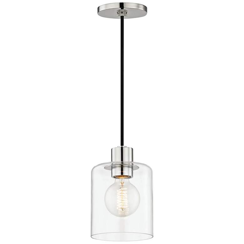 Image 4 Mitzi Neko 5 1/2" Wide Polished Nickel Mini Pendant more views