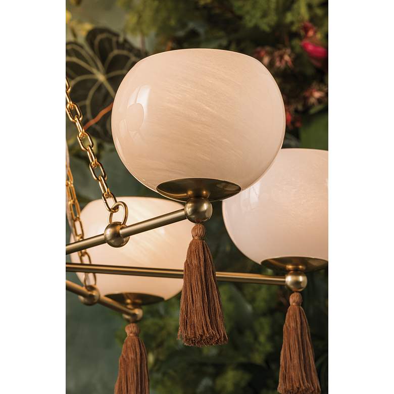 Image 5 Mitzi Niya Chandelier 35.5" in Aged Brass more views