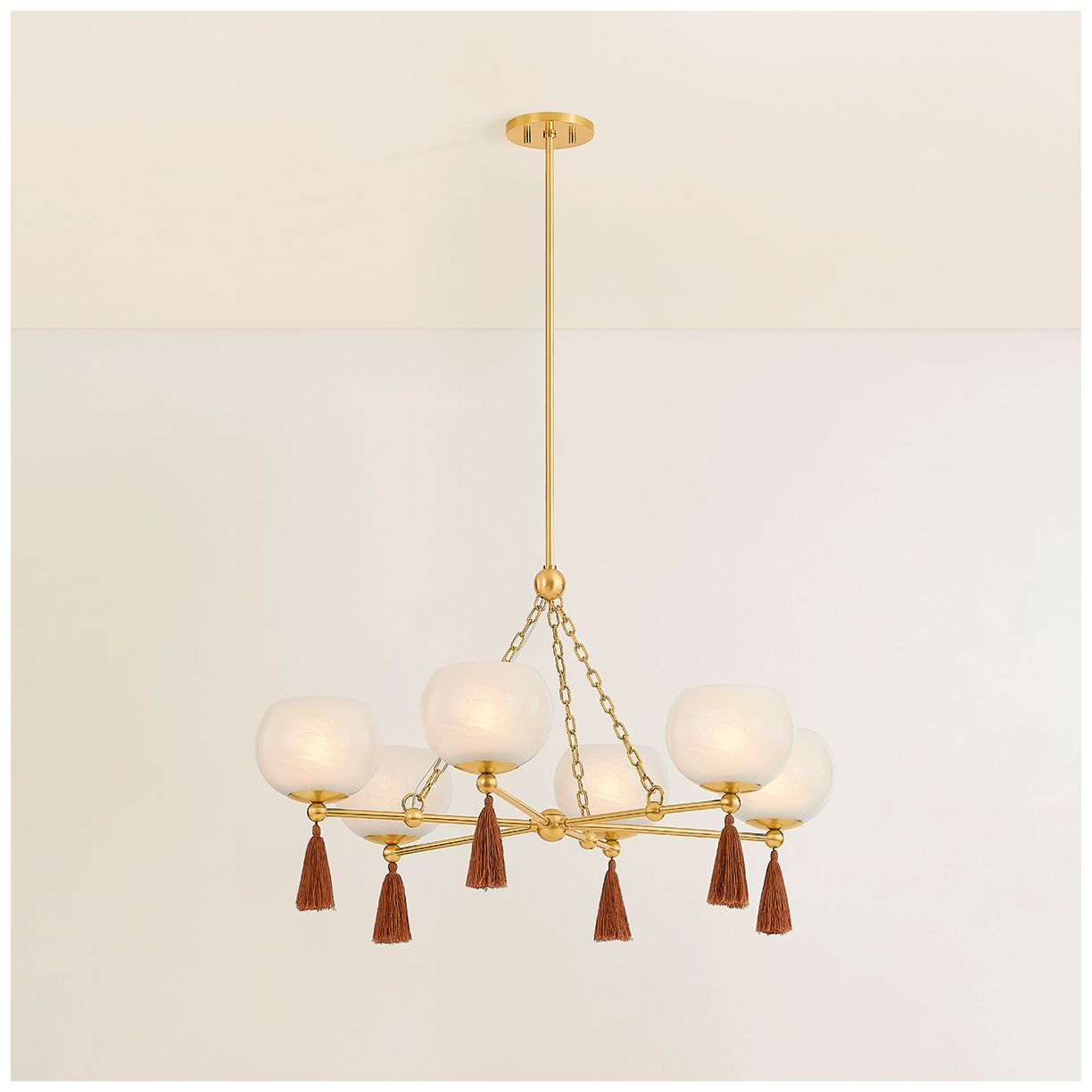Mitzi Niya Chandelier 35.5" in Aged Brass