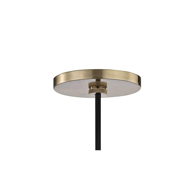 Image 4 Mitzi Nora 5 1/4" Wide Aged Brass LED Mini Pendant more views