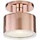 Mitzi Nora 5 1/4" Wide Polished Copper LED Ceiling Light