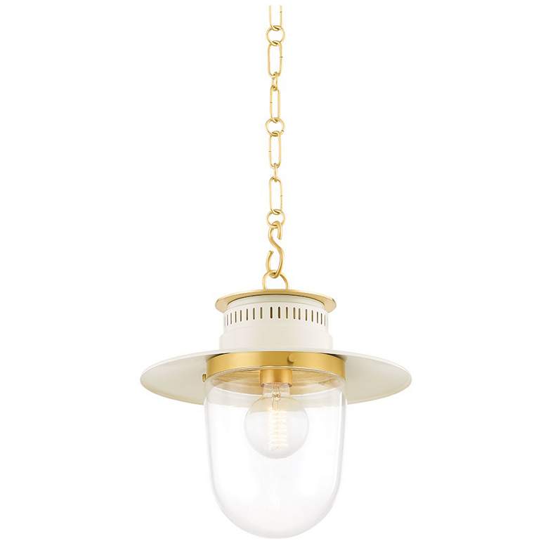 Image 1 Mitzi Nori 26" Aged Brass 1 Light Pendant