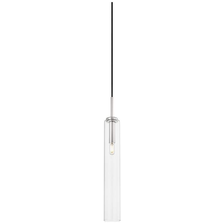 Image 1 Mitzi Nyah 3" Wide Polished Nickel Mini Pendant