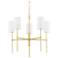 Mitzi Olivia 24" Wide Aged Brass 5-Light Chandelier