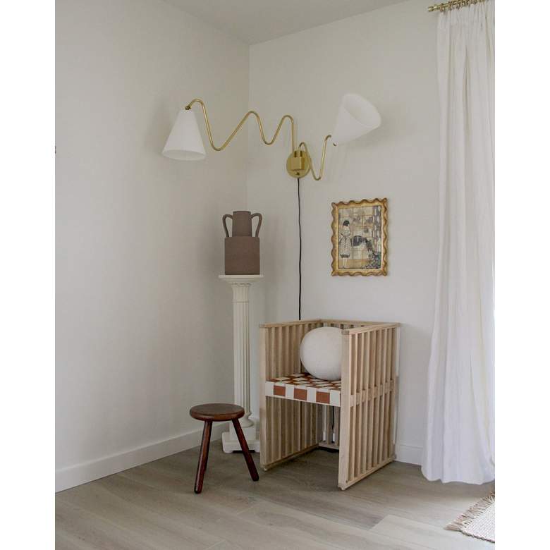 Image 3 Mitzi Onda 20 1/2" High Aged Brass 2-Light Wall Sconce more views