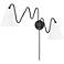 Mitzi Onda 20 1/2" High Soft Black 2-Light Modern Wall Sconce