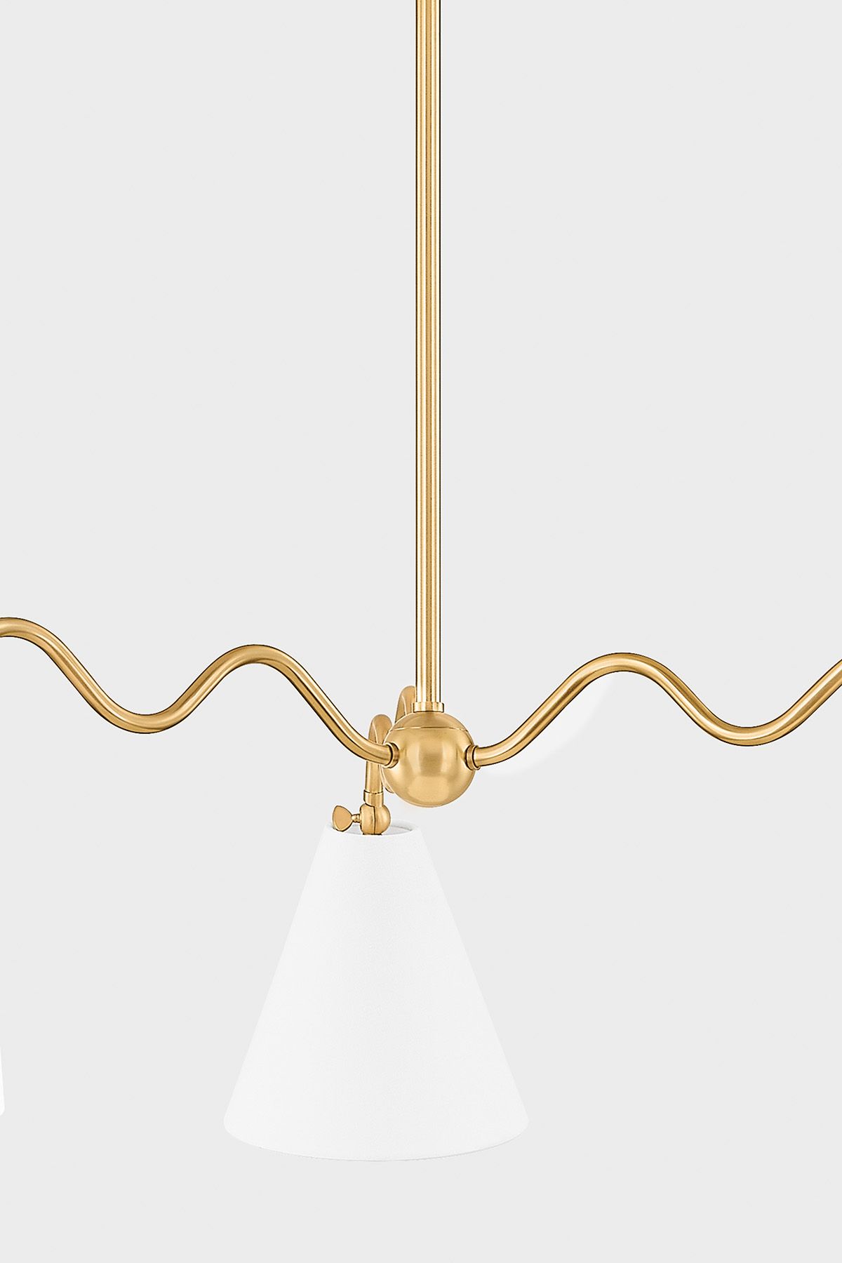 Image 2 Mitzi Onda 42.75 In 3 Lt Chandelier Aged Brass more views