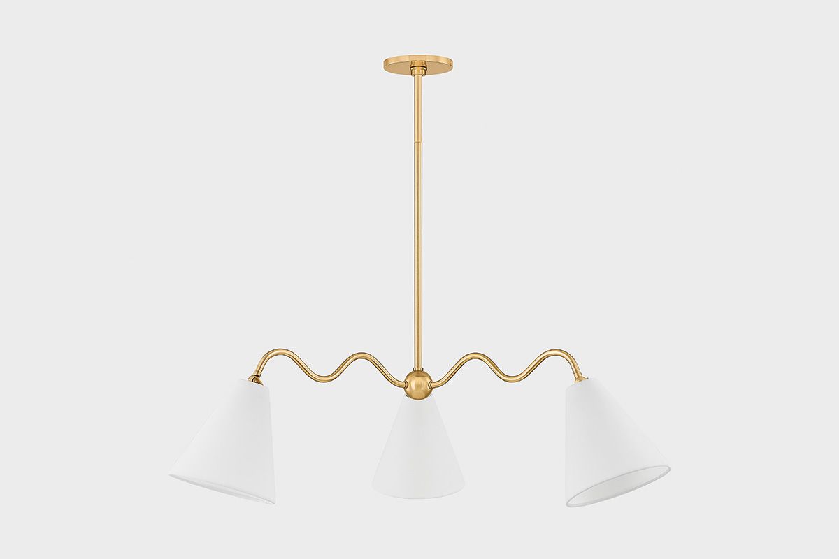 Image 3 Mitzi Onda 42.75 In 3 Lt Chandelier Aged Brass more views