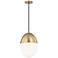 Mitzi Orion 10" Wide Aged Brass Mini Pendant