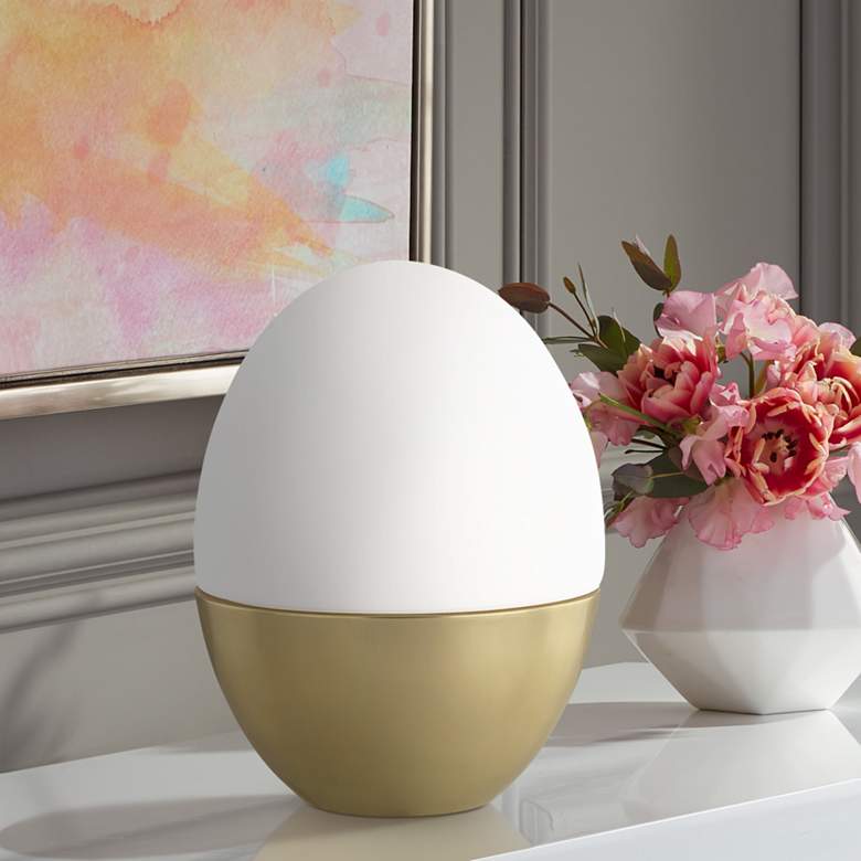 Image 1 Mitzi Orion 13" High Aged Brass Accent Table Lamp
