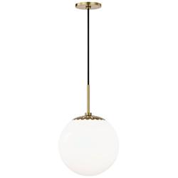 Mitzi Paige 11 1/2" Wide Aged Brass Mini Pendant