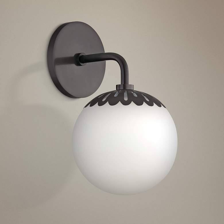 Image 1 Mitzi Paige 11" High Old Bronze Wall Sconce