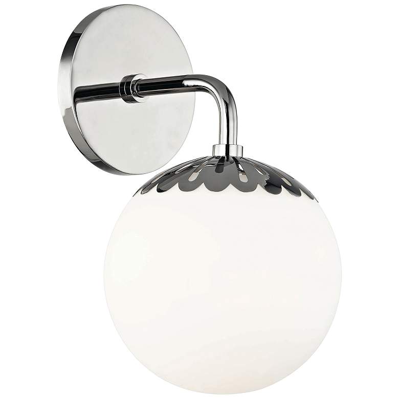 Image 2 Mitzi Paige 11 inch High Polished Nickel Wall Sconce
