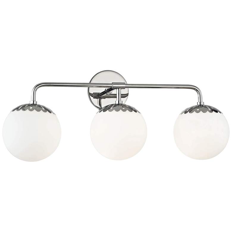 Image 2 Mitzi Paige 23 1/4 inch Wide Polished Nickel 3-Light Bath Light