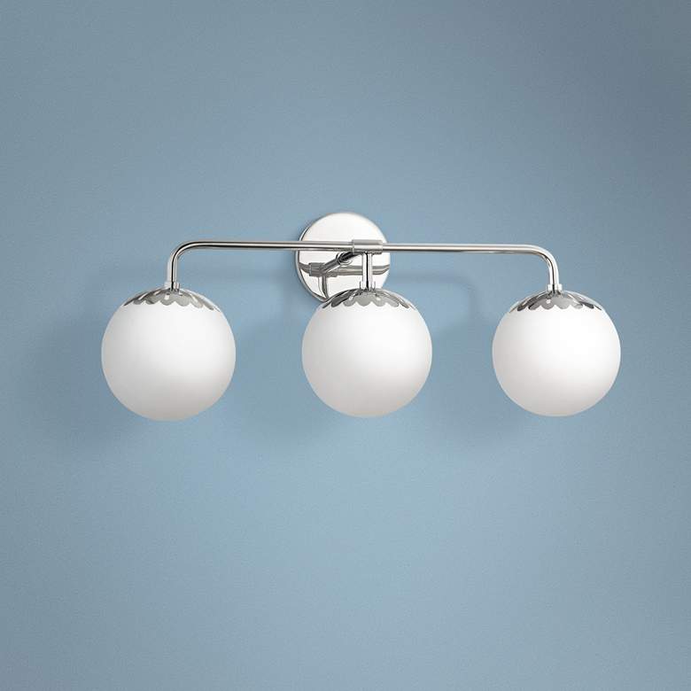 Image 1 Mitzi Paige 23 1/4 inch Wide Polished Nickel 3-Light Bath Light