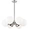 Mitzi Paige 26" Wide Polished Nickel 6-Light Chandelier