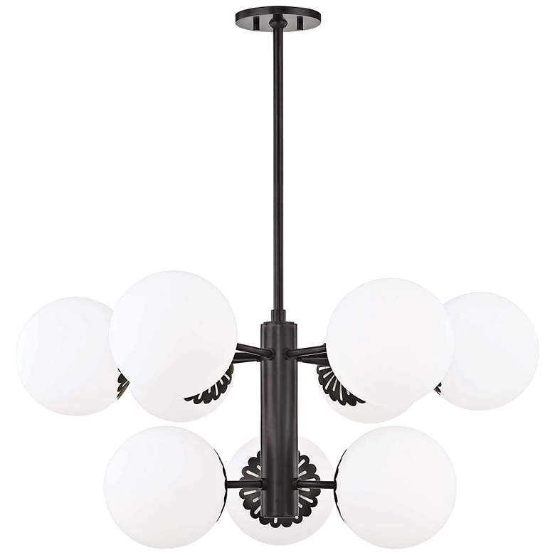 Image 2 Mitzi Paige 33" Wide Old Bronze 9-Light Chandelier
