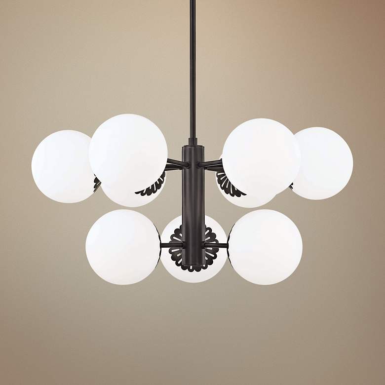 Image 1 Mitzi Paige 33" Wide Old Bronze 9-Light Chandelier