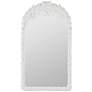 1_Mitzi Painted White 24" x 42" Arch Top Wall Mirror