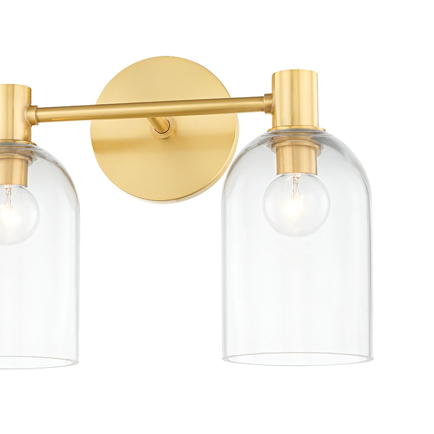 Image 2 Mitzi Paisley 9 3/4" High Aged Brass 2-Light Wall Sconce more views