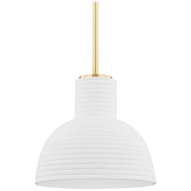 Image 1 Mitzi Paloma 28" Aged Brass 1 Light Pendant