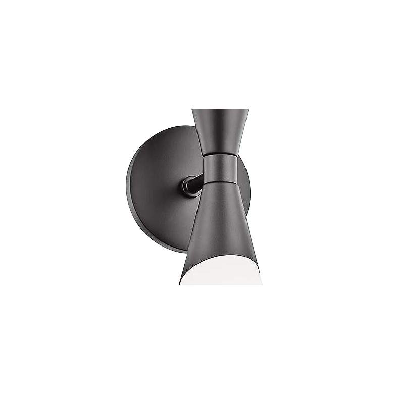 Image 2 Mitzi Parker 17 1/2" High 2-Light Glossy Black Wall Sconce more views