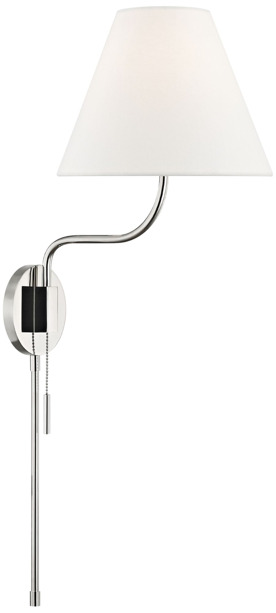 Chrome plug deals in wall sconce