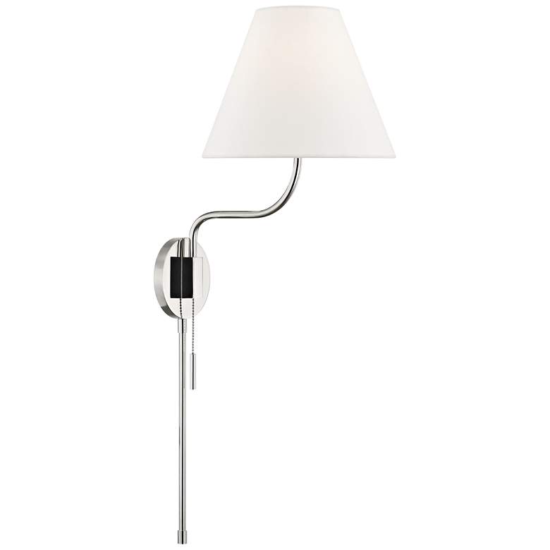 Image 1 Mitzi Patti 30 1/2" High Polished Nickel Wall Sconce