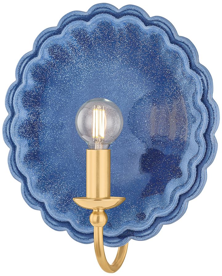 Image 2 Mitzi Paulette Wall Sconce Patina Brass/Ceramic Ancient Bronze more views