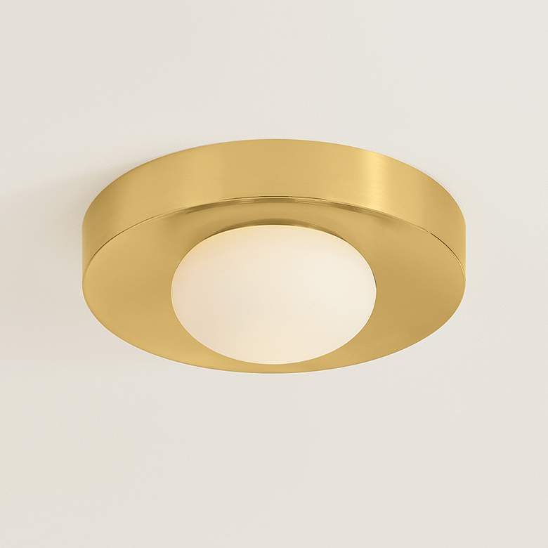 Image 1 Mitzi Pepa Flush Mount 11" in Aged Brass