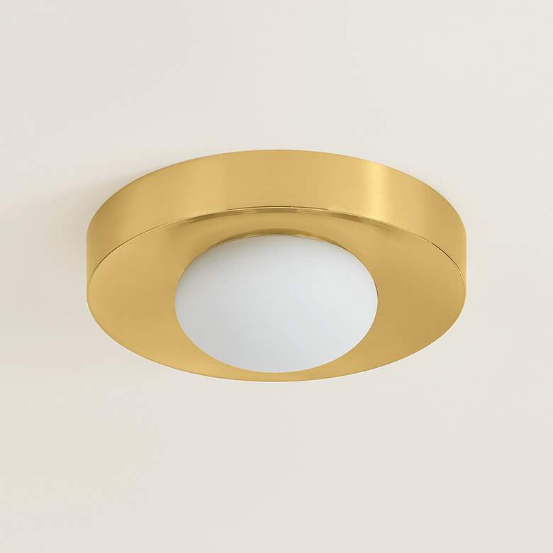 Image 5 Mitzi Pepa Flush Mount 11" in Aged Brass more views