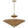Mitzi Perilla 30" Wide Aged Brass Pendant Light