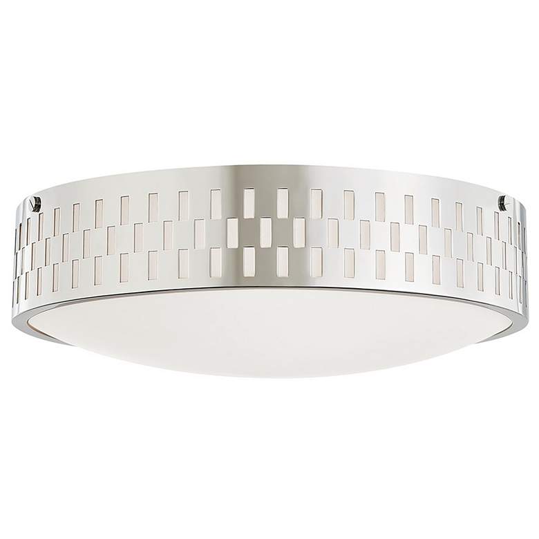 Image 1 Mitzi Phoebe 14" Wide Polished Nickel Ceiling Light