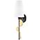 Mitzi Phoenix 19 1/2" High Aged Brass and Black Wall Sconce