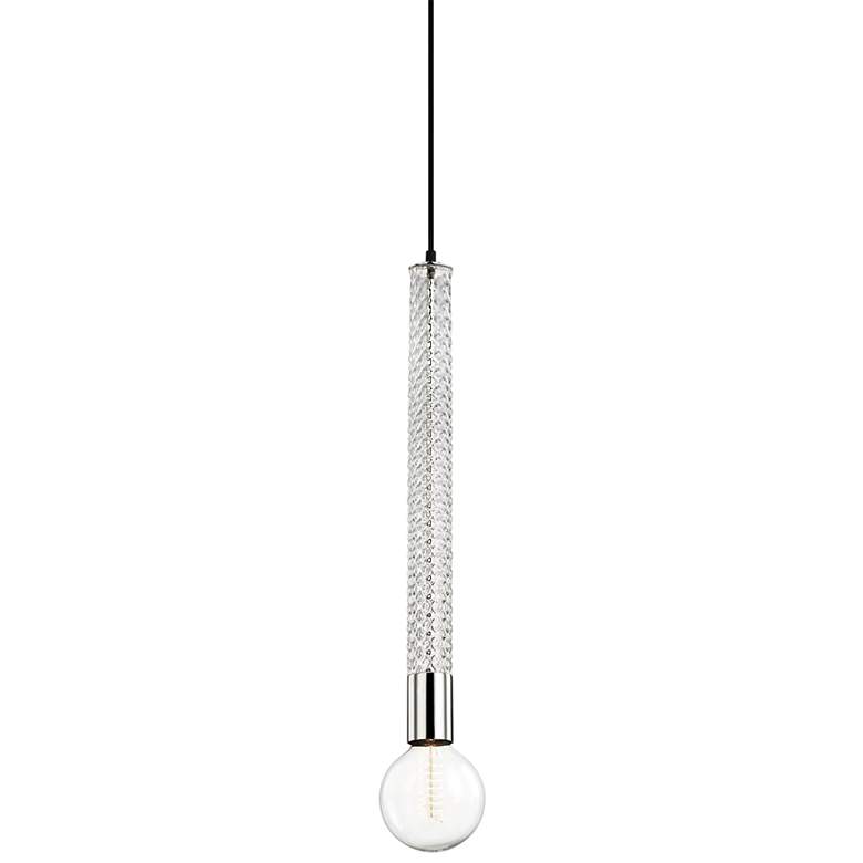 Image 1 Mitzi Pippin 5 inch Wide Polished Nickel Mini Pendant