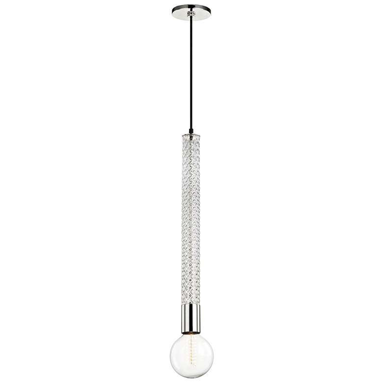 Image 4 Mitzi Pippin 5" Wide Polished Nickel Mini Pendant more views