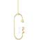 Mitzi Rae 8 3/4"W 4-Light Aged Brass LED Mini Pendant Light