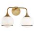 Mitzi Reese 11 1/4" High 2-Light Aged Brass Wall Sconce