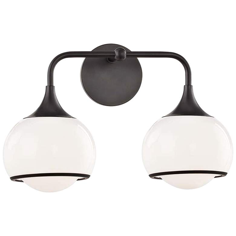Image 1 Mitzi Reese 11 1/4" High 2-Light Old Bronze Wall Sconce