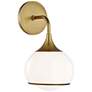Mitzi Reese 12 1/4" High Aged Brass Wall Sconce