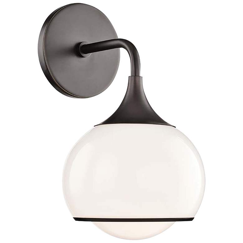 Image 1 Mitzi Reese 12 1/4" High Old Bronze Wall Sconce