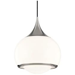 Mitzi Reese 14&quot; Wide Polished Nickel 1 Light Large Pendant