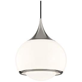 Image1 of Mitzi Reese 14" Wide Polished Nickel Pendant Light