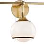 Thumbnail2 of Mitzi Reese 26 3/4" Wide 3-Light Aged Brass Bath Light more views