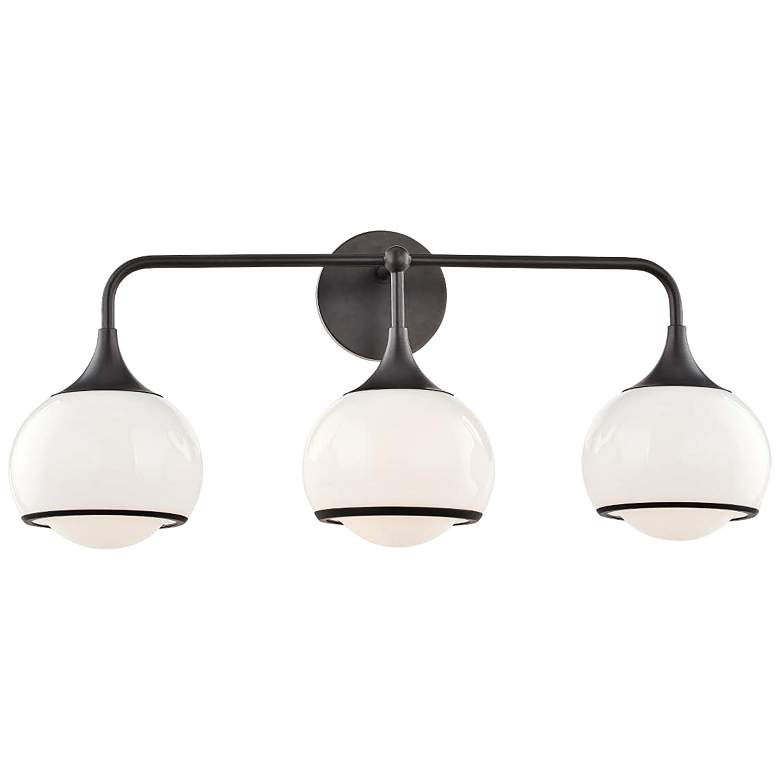 Image 1 Mitzi Reese 26 3/4" Wide 3-Light Old Bronze Bath Light