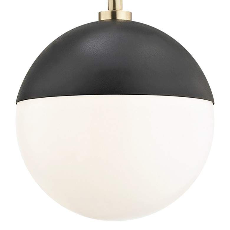 Image 2 Mitzi Renee 20" High Aged Brass Globe Wall Sconce more views